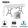 thumbnail image 5 of Lifetime 6 Foot Fold-in-Half Rectangle Table, Indoor/Outdoor Light Commercial Grade, White Granite (280857), 5 of 17