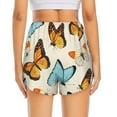 thumbnail image 4 of Goofa Butterflies Printed Women 2 in 1 Running Shorts,Quick Dry Athletic Workout Shorts,High Waisted Athletic Shorts with Liner Pockets-XX-Large, 4 of 9
