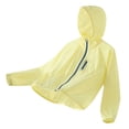 thumbnail image 3 of Summer Jacket Long Sleeve Hooded Zipper Unisex Lightweight Jacket Sun Protection 14-15 Years Girl Clothes, 3 of 5