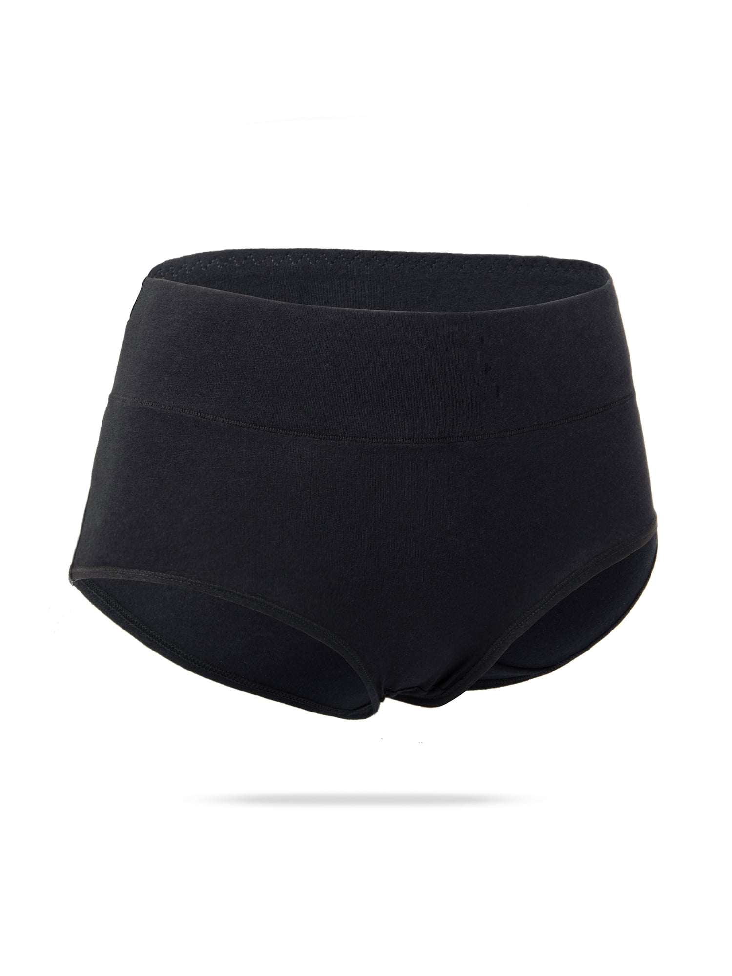 SAYFUT Women's Cotton Brief Panties,Seamless Underwear Invisible No Show  Bikini Panties Brief Multipack/Black/Gray