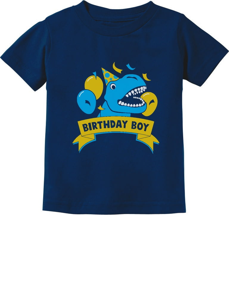 Dinosaur Birthday Boy T Shirt Toddler B-Day Dino Party Shirts T Rex Top Tee Gift