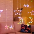thumbnail image 7 of 7.5FT Colorful Star & Moon Curtain String Lights – USB Powered LED Fairy Lights with Remote Control, Perfect for Ramadan, Eid, Home, Party & Holiday Decorations, 7 of 7