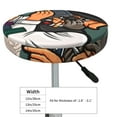thumbnail image 4 of Lsque Pug Dog Pattern Round Bar chair cushion covers Velvet Fabric Premium Comfort Protects from Scratches and Stains for 14-17 Inch Chair-14 inch, 4 of 7