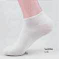 thumbnail image 2 of SnnmBlm Women's and Men's Thin Cotton Low Cut Ankle Socks, multipack White 14 Pairs, 2 of 5