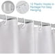 thumbnail image 5 of (patrón de limón) Cortina de Ducha 180x200CM Tela de poliéster Impermeable Cortina de baño Lavable a máquina con 12 Ganchos Blanco, 5 of 5