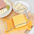 thumbnail image 4 of Rebanadora de Almuerzo 304 Rebanadora de Queso Blando de Fruta de Huevo de Acero Inoxidable Reforzado de Spam - Amarillo Sunnimix cortadoras de carne, 4 of 8
