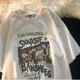 thumbnail image 3 of Camiseta de manga corta de gran tamaño con estampado de letras para mujer, ropa de calle de manga corta de Hip Hop para hombre, camiseta Vintage, ropa holgada, 3 of 5