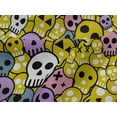 thumbnail image 4 of oneOone Viscose Jersey Yellow Fabric Skull Sewing Fabric By The Yard Printed Diy Clothing Sewing Supplies 60 Inch Wide, 4 of 5