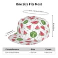 thumbnail image 4 of Kdxio Hand Drawn Watermelon Print Snapback Hat for Men Women,Adjustable Baseball Cap, 4 of 7