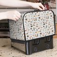 thumbnail image 6 of Rateoe Outdoor Living Pattern Toaster Covers 2 Slice Wide Slot,Bread Machine Cover,Bread Dust Cover & Fingerprint Protection,Appliance Covers, 6 of 7