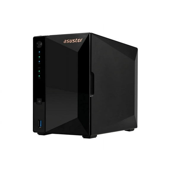 Asustor AS3302T v2 Drivestor 2 Pro Gen2 2 Bay NAS, Quad-Core 1.7GHz CPU, 2.5Gbe Port, 2GB DDR4 (Diskless)