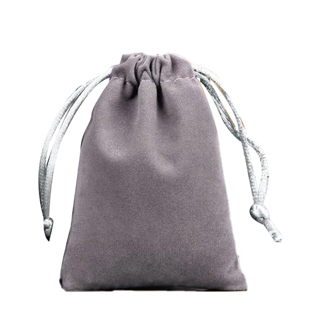 Minnieouse Estuche para joyería Bolsos pequeños con cordón Embalaje Exhibición Goodies Regalos Almacenamiento para teléfonos móviles Ropa, zapatos y accesorios Miscelánea Gris oscuro-15*20