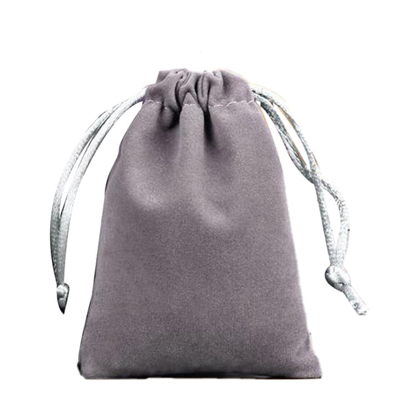Qarigey Estuche para joyería Bolsos pequeños con cordón Embalaje Exhibición Goodies Regalos Almacenamiento para teléfonos móviles Ropa, zapatos y accesorios Miscelánea Gris oscuro-15*20