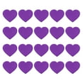 thumbnail image 1 of Parches de corazón para planchar Uxcell, 20 Pcs Parches bordados de corazón para coser, apliques y adornos para ropa, chaquetas, sombreros, mochilas, reparaciones y decoraciones, Púrpura, 1.6" x 1.4", 1 of 6