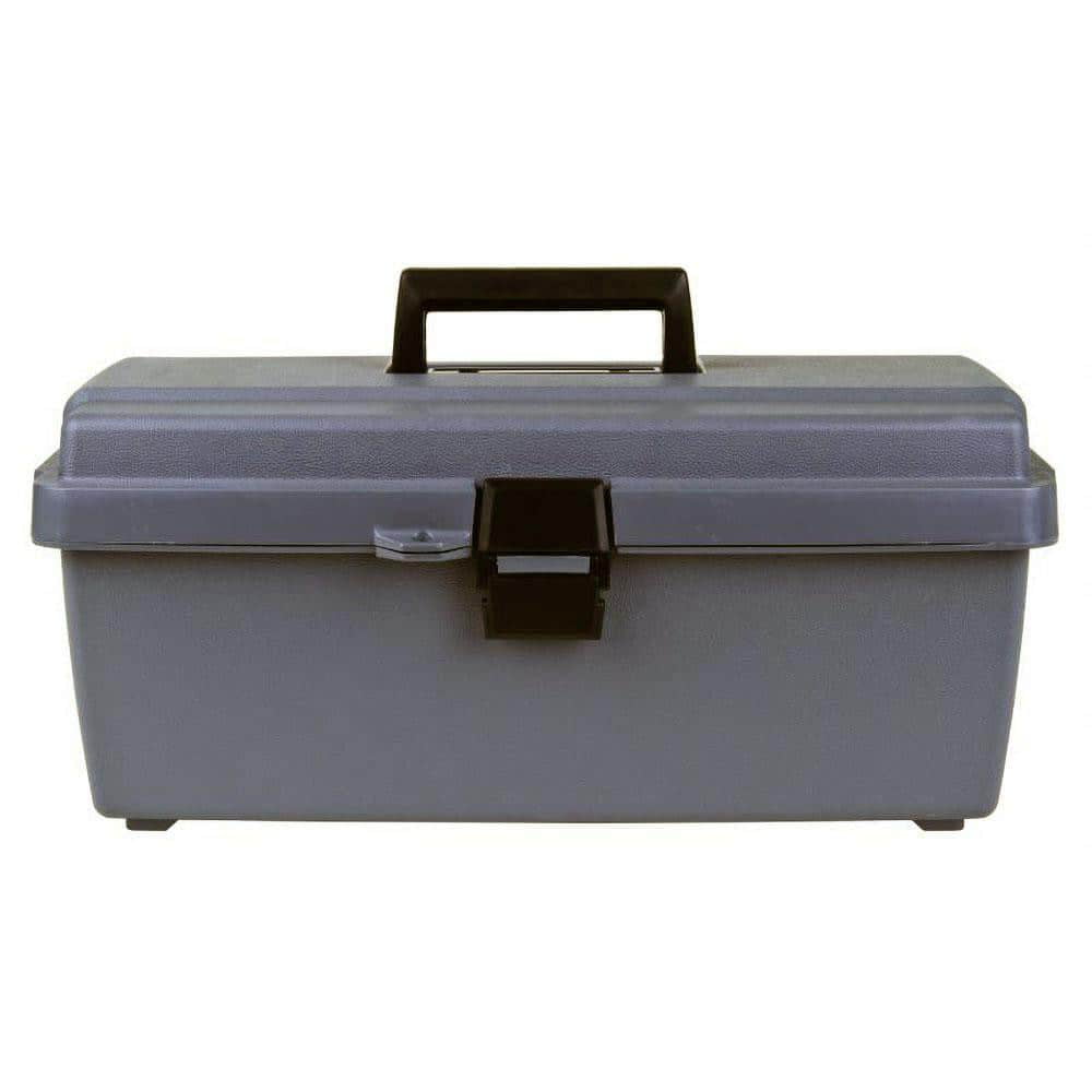 Flambeau 17800-2 Gray Utility Tool Box with Lift-Out Tray: 16.6" x 8.8" x 7.1"