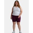 thumbnail image 2 of Athletic Works Women's and Women's Plus High Rise Bike Shorts, Size XS-4X, 2 of 5