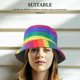 thumbnail image 1 of Hytrove Sombrero Bucket Colorida Unisex Para Festival Y Protección Solar Efectiva, 1 of 6