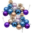 thumbnail image 3 of Mini Christmas Balls Ornaments, 25mm Shatterproof Christmas Hanging Balls – Pastel, 24 Pack, 3 of 5