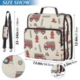 thumbnail image 2 of FORMRS Zipper Binder with Shoulder Strap 1.5-inch Ring 500 Sheet Capacity File Bag, Fire Truck Pattern, 2 of 5