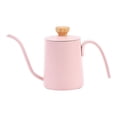 thumbnail image 2 of Hervidor de café de 350 ml con mango ergonómico de acero inoxidable para café de goteo manual Rosa, 2 of 9