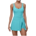 thumbnail image 2 of Babysbule Combinaison pour Femmes Mode Été Combinaison de Course pour Femmes Tenues Amples Solides Exercice Gym Yoga Shorts de Course, 2 of 9