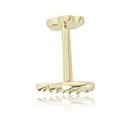 thumbnail image 2 of AVORA 14K Yellow Gold Angel Wing Cartilage Piercing Flat Back Earring Body Jewelry (18 Gauge), 2 of 5