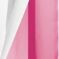 thumbnail image 3 of Double Layered Sheer Curtain Panel Grommet ROBIN Solid Two-colored 55 W x 95''L White-Fuchsia, 3 of 3