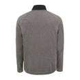 thumbnail image 3 of Men's-Cutter & Buck  Heather Black Atlanta United FC Adapt Eco Knit Hybrid Recycled Raglan Quarter-Zip Top, 3 of 3