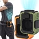 thumbnail image 3 of Ventilador Portátil Methold de ABS Recargable Ajustable Potente con 3 Niveles de Velocidad Color Naranja, 3 of 6