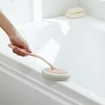 thumbnail image 3 of Long Handle Sponge Scrubber for Bathroom Wall Cleaning, Tile Floor, and Bathtub, 3 of 7