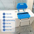 thumbnail image 2 of Banco de transferencia de baño Platinum Health Gateway PBE2001PLA deslizante con asiento giratorio acolchado, 2 of 5