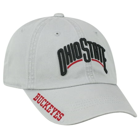 Ohio Football Hat - Ohio State Light Grey Washed