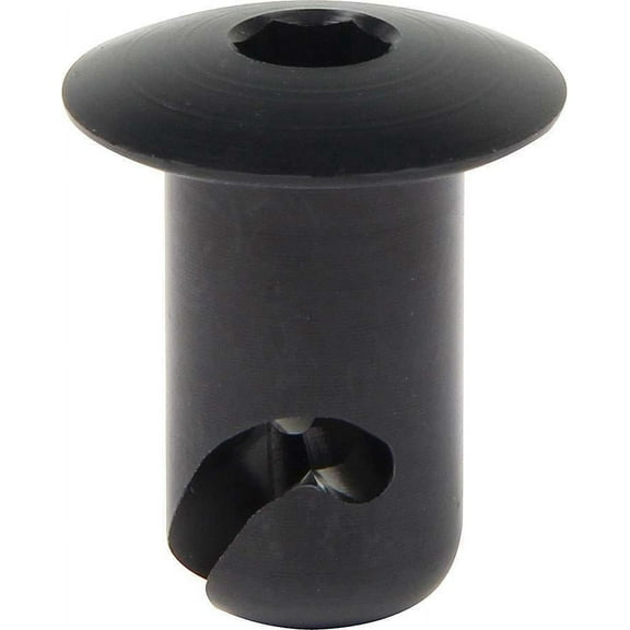 Allstar Performance ALL19177 Quick Turn Fastener - Oval Head - Hex Drive - 7/16 x 0.500 in Body - Black Anodized Aluminum - Set of 50