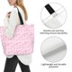 thumbnail image 3 of Disketp Ribbon Bow Bolsa Tote Estampada para Mujer, Bolso de Hombro y de Mano para Compras y Viajes, 3 of 8