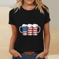 thumbnail image 3 of Youyipin Womens Tops Usa Flag Vintage American Flag Graphic Tshirts 4Th Of July Tees Patriotic Blouse Tops Short Sleeve Shirts For Women, 3 of 4