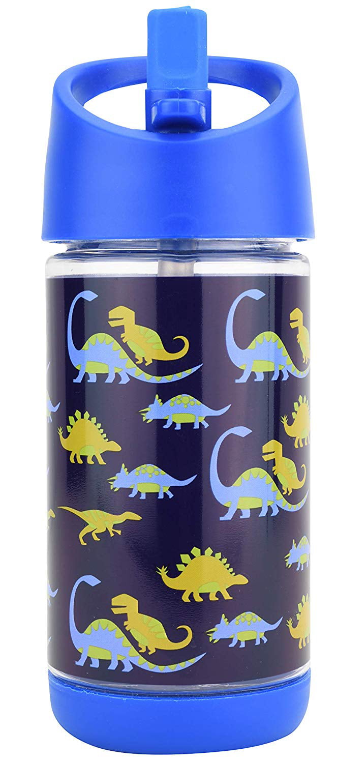 Kids Water Bottle with Straw, Spill Proof, Eco-Friendly BPA Free Non Toxic  Plastic Bottles (Dinosaur Water bottle) 