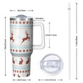 thumbnail image 3 of 1pc Christmas 40oz Tumbler with Straw & Handle - Insulated Stainless Steel Cup | Holiday Gift for Man Women (Christmas, Valentine's, Birthday), 3 of 5