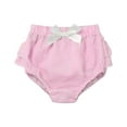 thumbnail image 3 of Hansber Infant Baby Unisex Boys Girls Plaid Ruffle Bloomers Diaper Cover For Toddlers Summer Pink 3-6M, 3 of 5