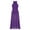 Purple, variant on TiaoBug Girls Lyrical Dance Dress Mock T-Neck Leotard Mesh Maxi Skirt 8-16 Purple 14