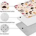 thumbnail image 5 of Colorful Mushroom Assortment Light Pink Pattern Bathroom Rugs Sets 3 Piece,Toilet Cover Set,Absorbent Non Slip Bathroom Mats Sets with U-Shaped Contour Rug Toilet Rug Set, 5 of 5
