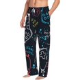 thumbnail image 5 of Kdxio Joystick Gamepad Pattern Men's Pajama Pants, Elastic Waist with Drawstring and Pockets, Comfortable Loungewear-Small, 5 of 5