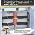 thumbnail image 4 of Estante para Cocina，Organizador Fregadero Debajo, Organizador de Fregadero, Estante de Almacenamiento con Paneles Extraíbles, para Cocina, Baño, Ajustable (Negro), 4 of 4