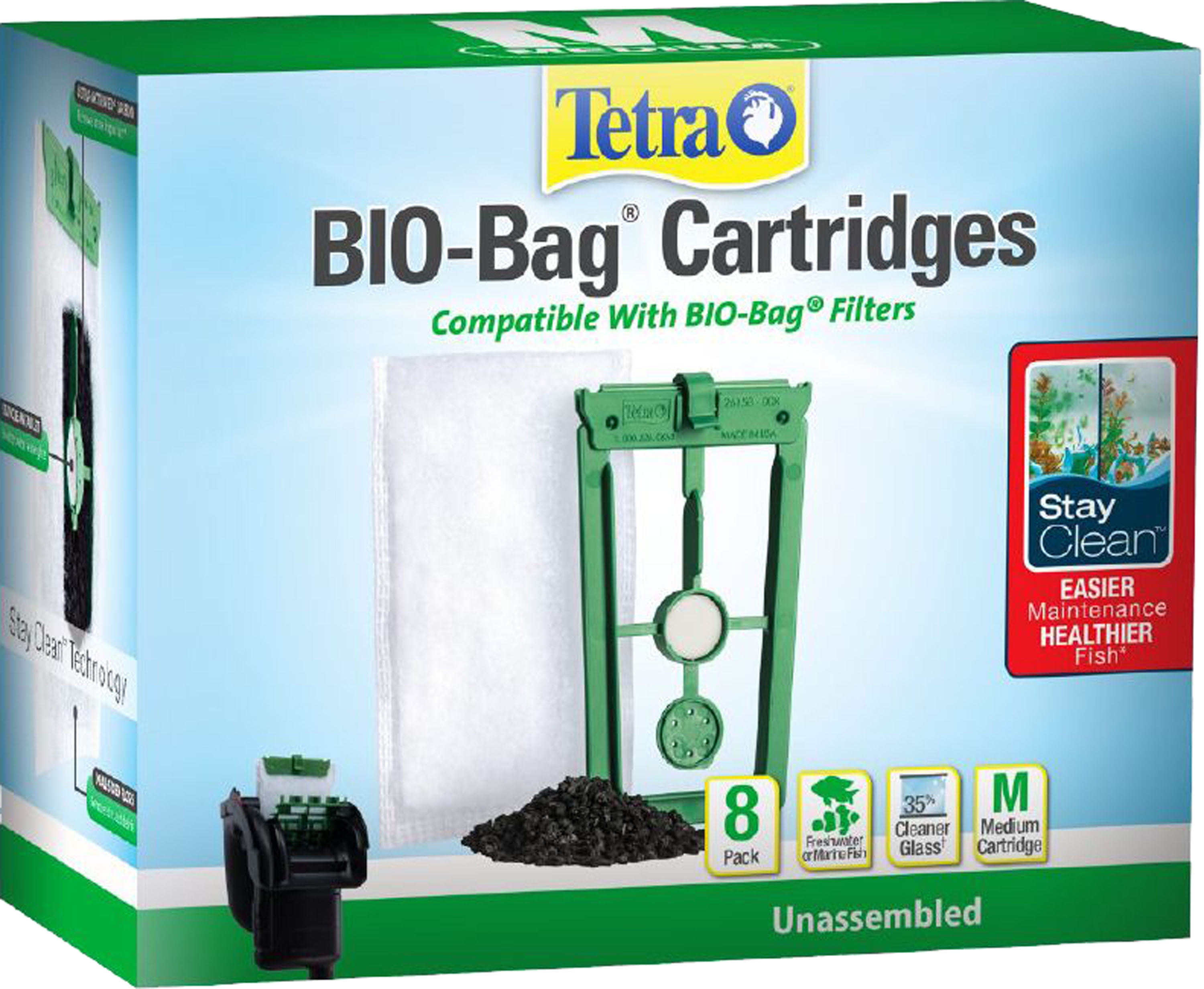 TetraStayclean Biobag Cartridge 8 Pack Medium
