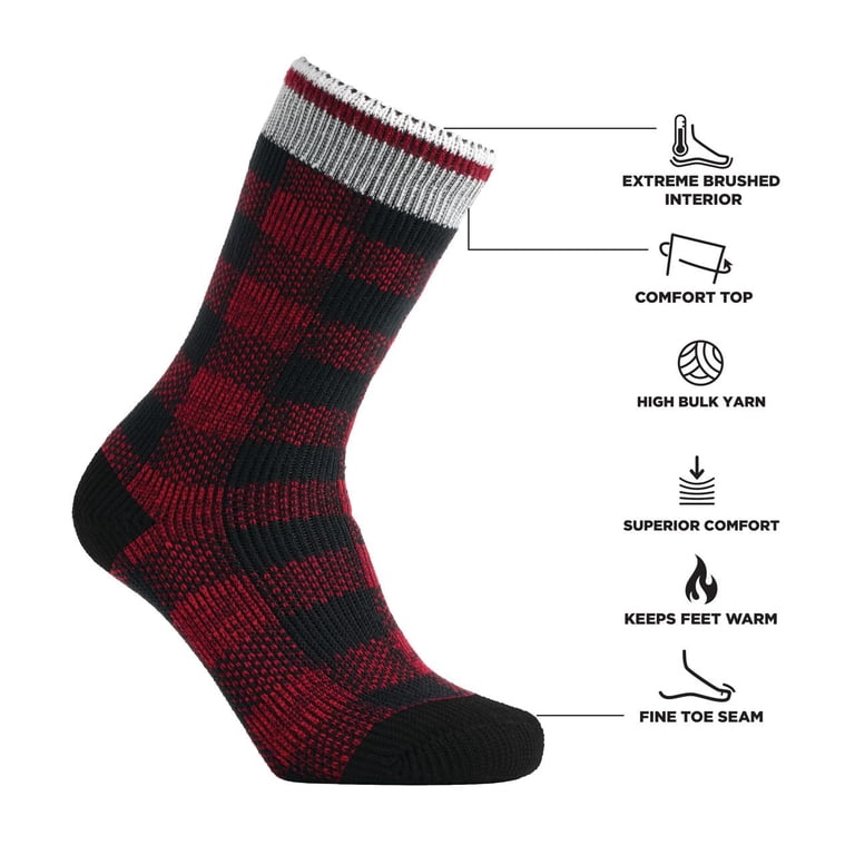 Polar Heat Nanuuq Men's High Performance Crew Socks, 3-Pack photo 5