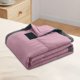 thumbnail image 4 of Manta refrescante de verano de algodón lavado con efecto frío, doble cara, fibra suave, ligera y transpirable para noches calurosas, ropa de cama cómoda y de fácil cuidado., 4 of 4