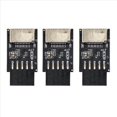 thumbnail image 1 of 3X Placa Base USB2.0 9Pines una TIPO-C A-KEY Convertidor de Conector Frontal USB3.2 TIPO-e Adaptador de Encabezado de Interfaz Tarjeta Extensora, 1 of 5