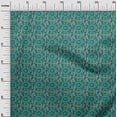 thumbnail image 2 of oneOone Cotton Silk Fabric Leaves & Floral Block Print Fabric By The Yard 42 Inch Wide, 2 of 4