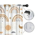 thumbnail image 4 of Blackout Kids Curtains,White Boho Bohemia Rainbow Sun Moon Pattern Childrens Insulated Curtains Set Of 2,Bedroom Essentials,Toddler Room Decor 42x84in(106x213cm), 4 of 5