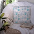 thumbnail image 3 of Winter Snowflakes on White Fabric Decorative Pillow, 3 of 4