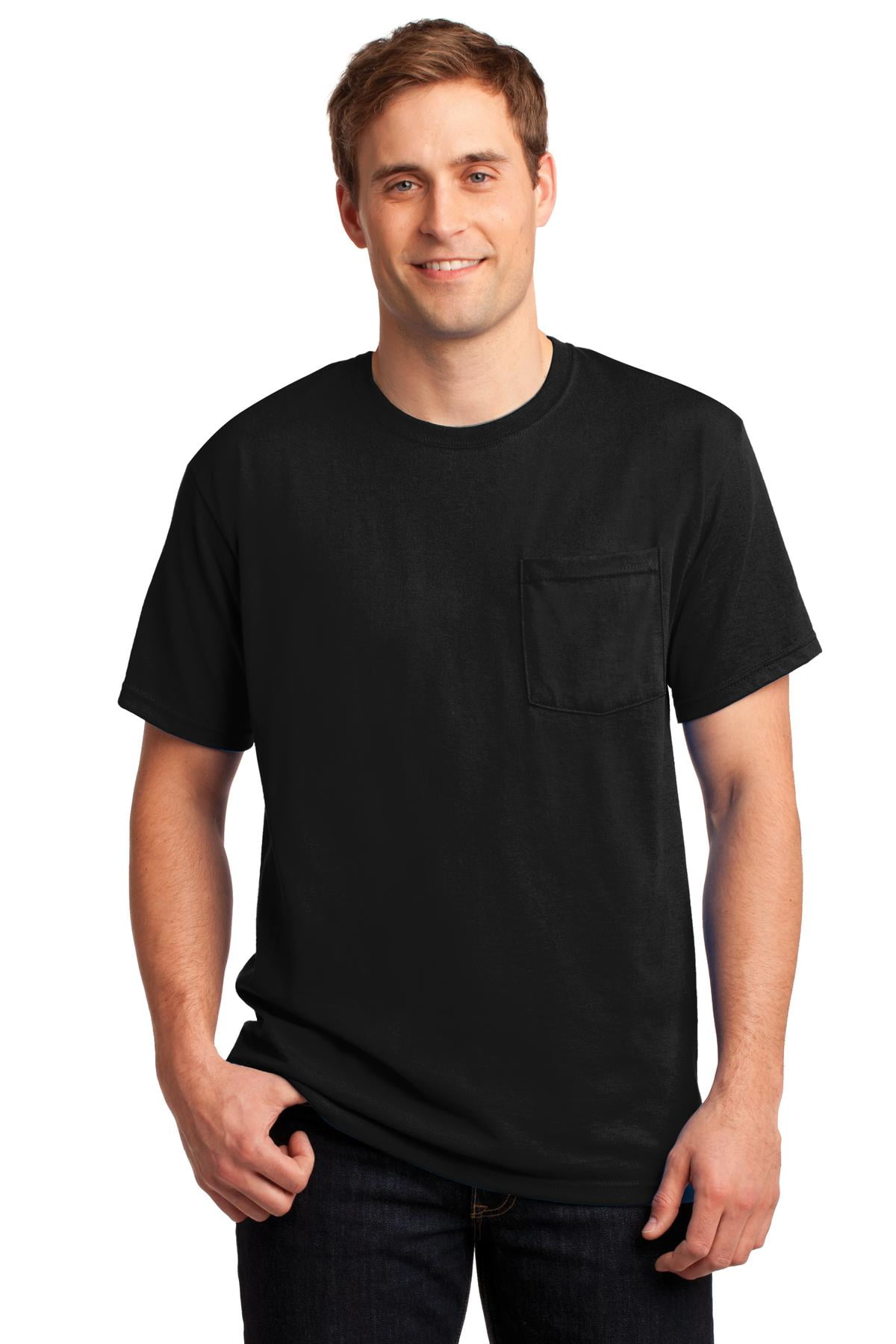 Jerzees Men's Five Point Left Chest Pocket T-Shirt - Walmart.com